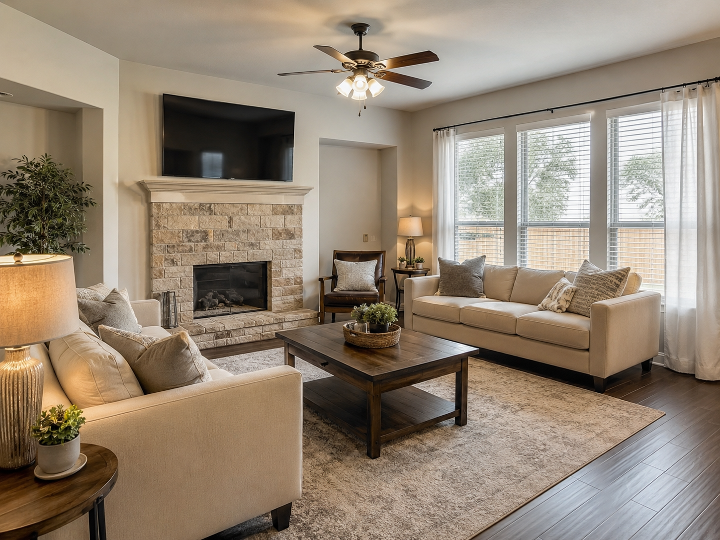 Single-family house living room
